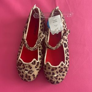 NWT Leopard print girls shoes